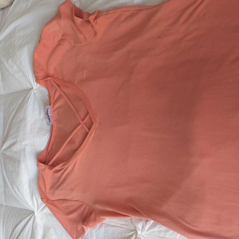 Peach woman's shirt